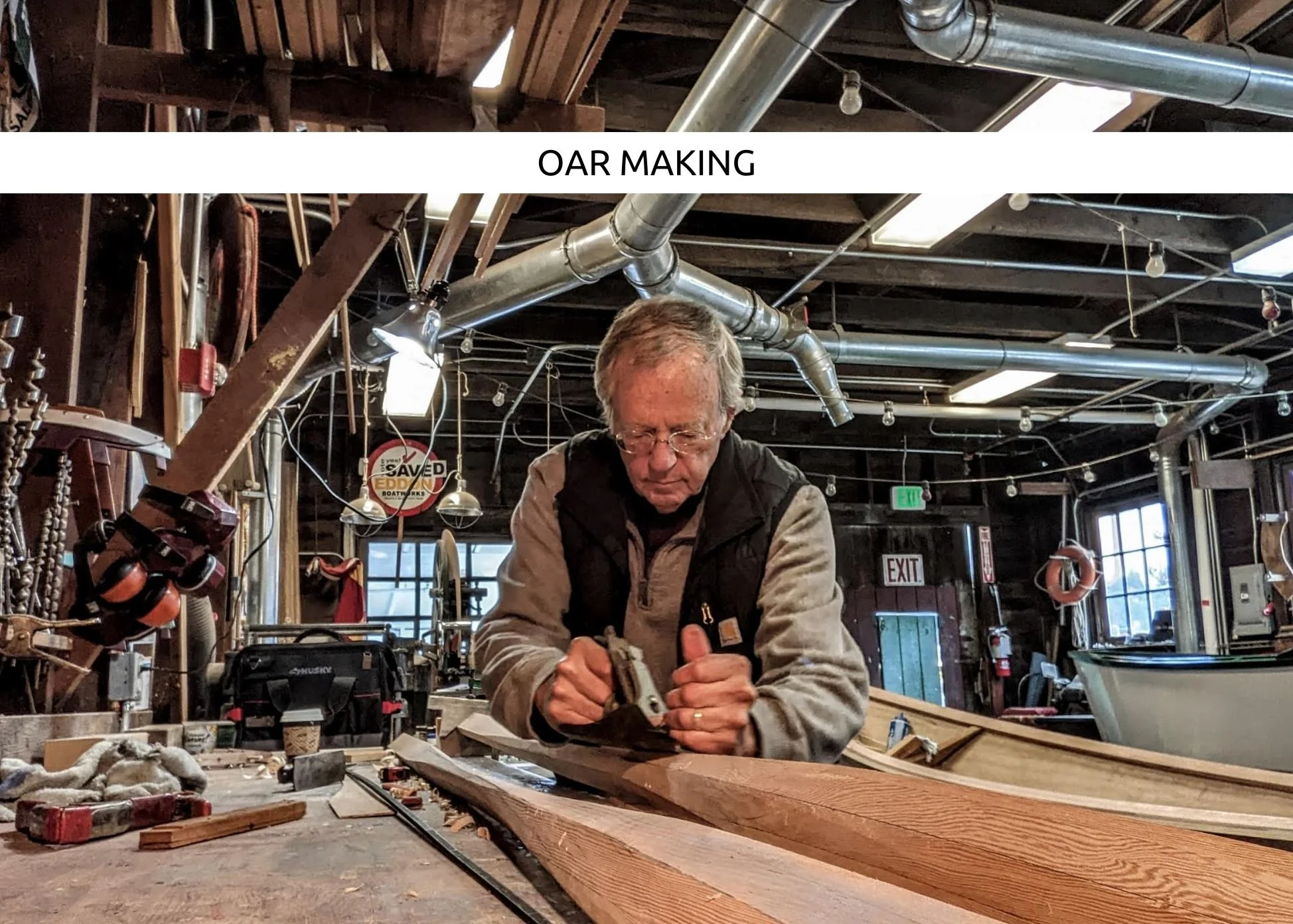 Hands-on oar making at Gig Harbor BoatShop