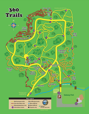 Official 360 Trails route map