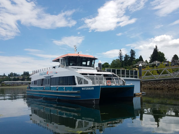 Kitsap Transit Waterman local foot ferry serving the Port Orchard-Bremerton route