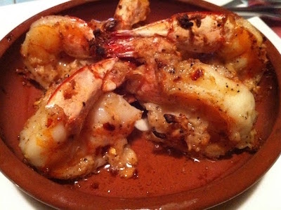 Prawn small plate at Burrata Bistro and Paella Bar